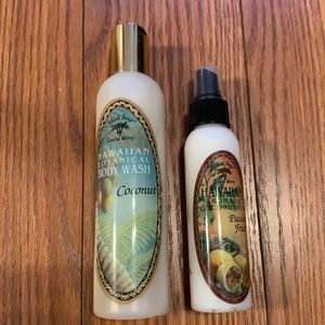 Island Soap & Candle Works Hawaiian body wash & aromatic coconut oil spray